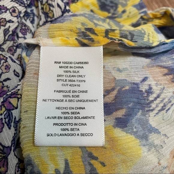 Joie Silk Multi Printed Sleeveless Blouse Size Extra Small - Picture 2 of 4